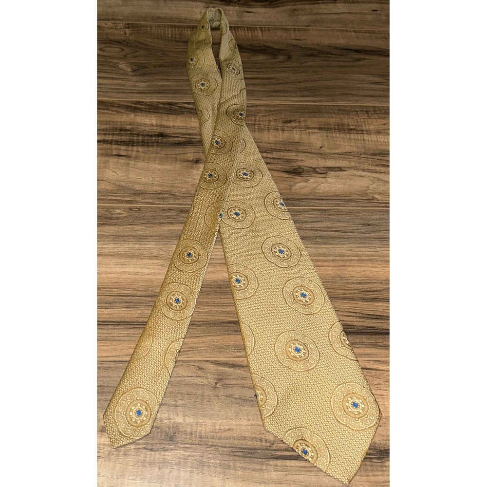 Story Cravats‎ Men's Neck Tie, Gold, 55" X 4"